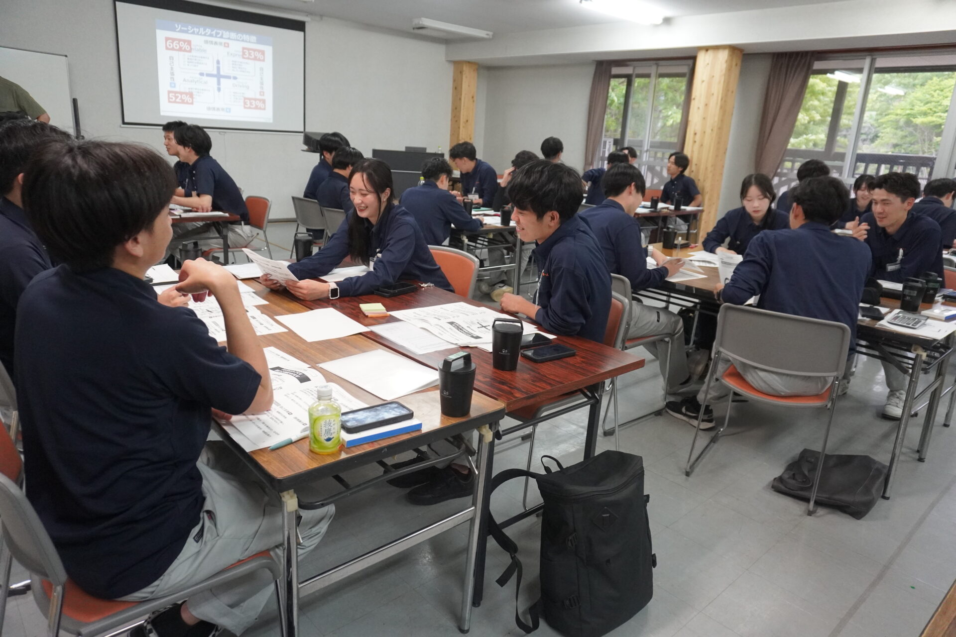 ウッドデザインパーク京都-彩- ワークラウンジでの企業研修
