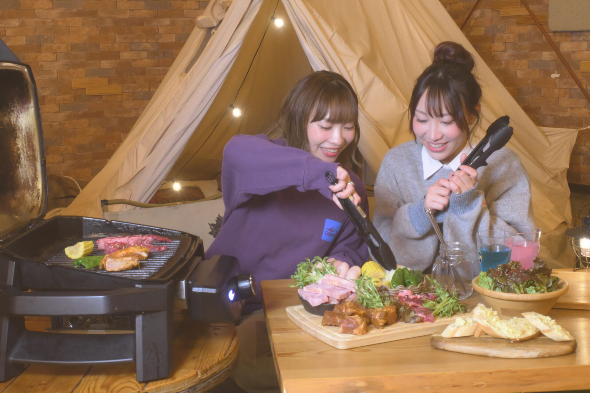 映えるテント席